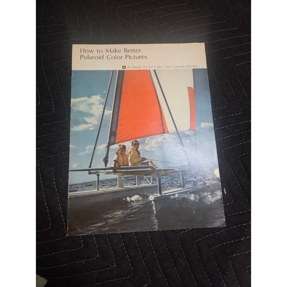 Vintage Polaroid How to Make Better Polaroid Color Pictures Booklet 1966 F3270D